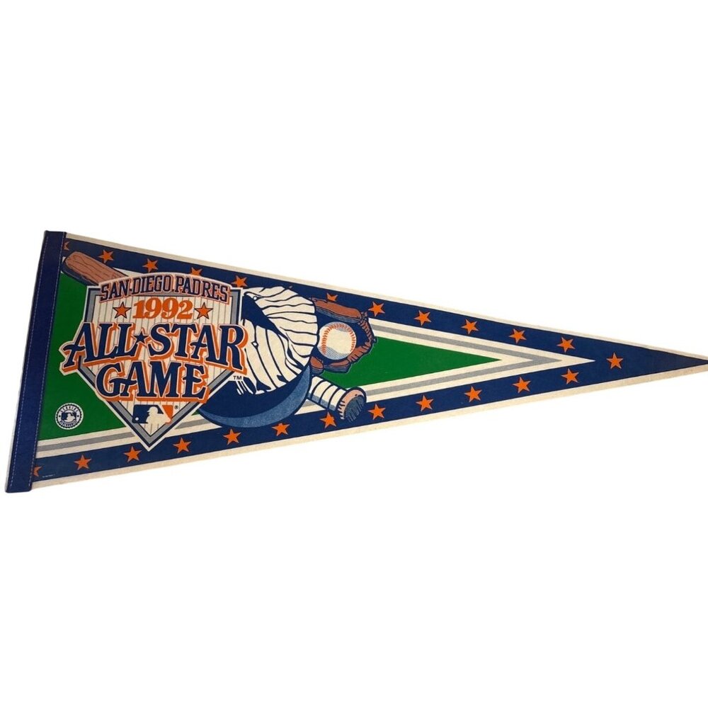 San Diego Padres All Star Game Pennant By Wincraft 1992 Baseball